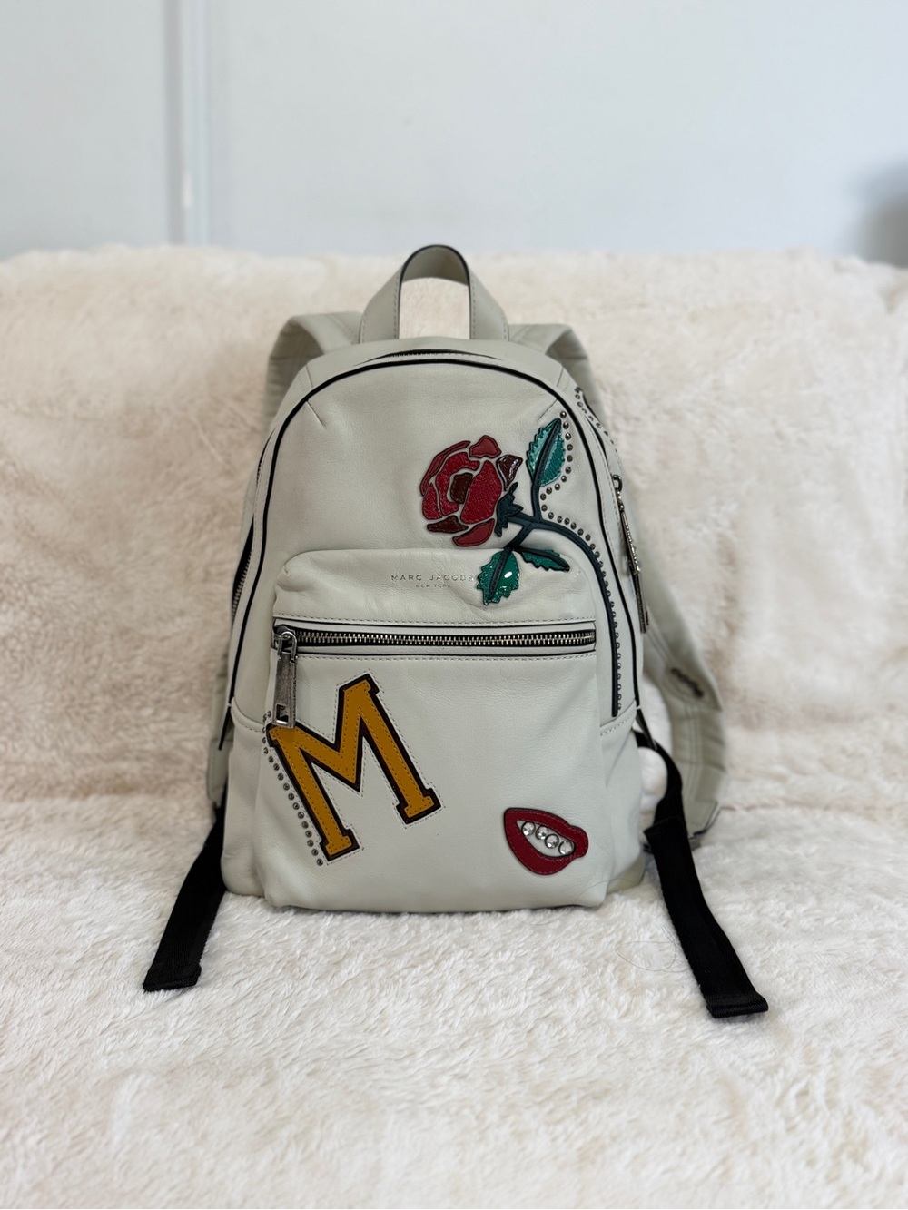RARE Marc Jacobs Runway / Showroom Sample Embellished Leather Backpack